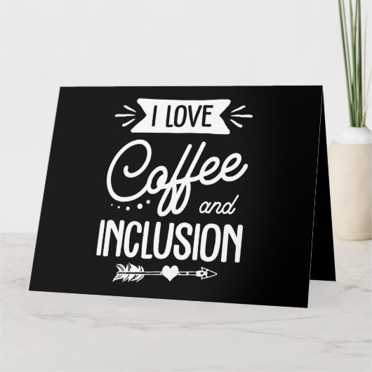 Carte enseignant d'éducation spéciale j'aime le café et (Devant)