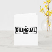 Carte Enseignant d'équipe bilingue de retour à l'école p (Fleur jaune)