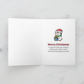 Carte Enseignant des petits lutins Noël Professeur (Intérieur)