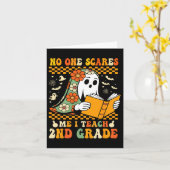 Carte Enseignant d'Halloween de 2e année (Fleur jaune)