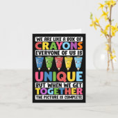 Carte Enseignant Drôle Nous Sommes Comme Une Boîte De Cr (Fleur jaune)