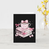 Carte Enseignant en lecture Saint-Valentin Tout réservé  (Fleur jaune)