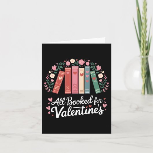 Carte Enseignant en lecture Saint-Valentin Tout réservé (Devant)