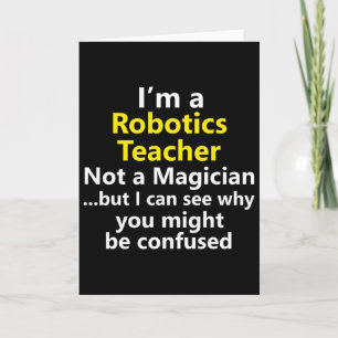 Carte Enseignant en robotique Professeur d'école Carrièr