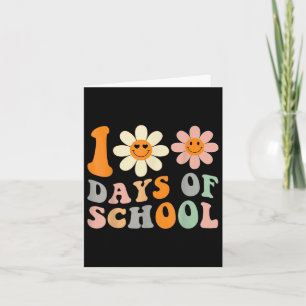 Carte Enseignant Enfants Retro Super 100 Jours Joyeux 10