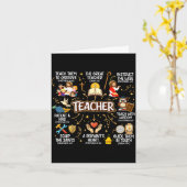 Carte Enseignant enseignant verset de la bible de rentré (Fleur jaune)