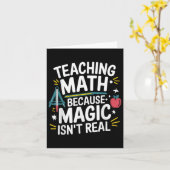 Carte Enseignant Funny Math Algebra Lover Retour À L'Éco (Fleur jaune)