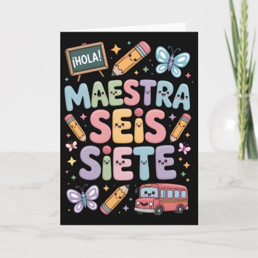 Carte Enseignant Gen Alpha Brainrot 67 Six Sept Maestra (Devant)