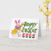 CARTE ***ENSEIGNANT*** HEUREUX PÂQUES (Fleur jaune)