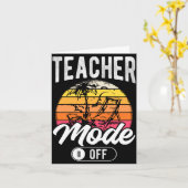 Carte Enseignant homme mode désactivé enseignant vacance (Fleur jaune)