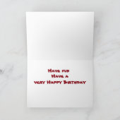 CARTE ***ENSEIGNANT*** JOLI ANNIVERSAIRE **A+** (Intérieur)