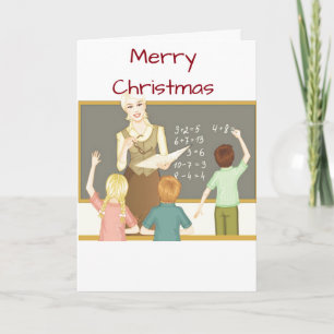 CARTE **ENSEIGNANT** JOYEUX NOËL