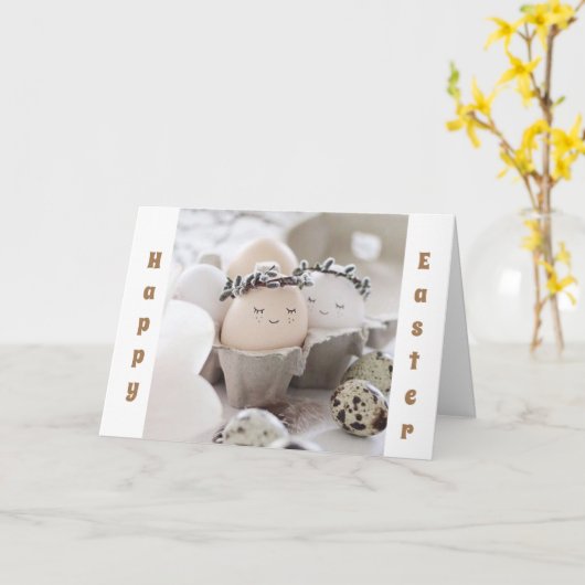 CARTE ***ENSEIGNANT*** JOYEUX PÂQUES (Fleur jaune)