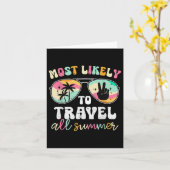 Carte Enseignant le plus susceptible de voyager tout l'é (Fleur jaune)