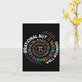 Carte Enseignant Math De La Journée Pi Irrationnel Mais (Fleur jaune)
