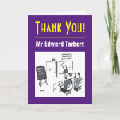 Carte Enseignant Merci avec message (Devant)