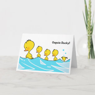 Carte Enseignant Merci - Oopsie Ducky