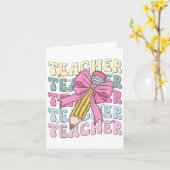 Carte Enseignant Retour À L'École Enseignants Coquette B (Fleur jaune)
