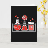 Carte Enseignant Science Saint-Valentin Laboratoire Médi (Fleur jaune)