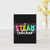 Carte Enseignant Steam Retour À L'École Enseignant Stem  (Fleur jaune)