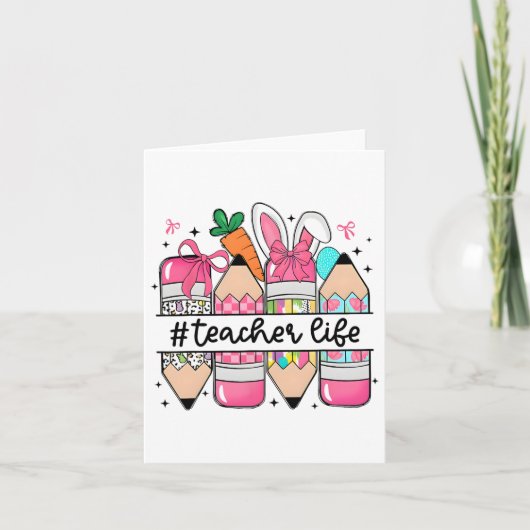 Carte Enseignant super Sped Enseignant Pâques Bunny Sped (Devant)