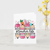 Carte Enseignant super Sped Enseignant Pâques Bunny Sped (Fleur jaune)