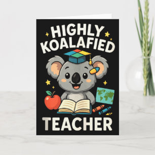 Carte Enseignant très Koalafied - Char T-shirt drôle de