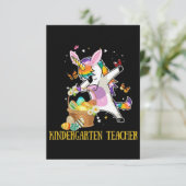 Carte Enseignante de maternelle Pâques (Debout devant)