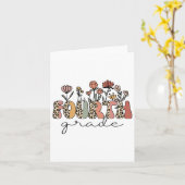 Carte Enseignants De 4E Année Rétro Leopard Ck À L'École (Fleur jaune)