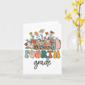 Carte Enseignants De 4E Année Rétro Leopard Ck À L'École (Fleur jaune)