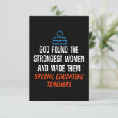 Carte Enseignants de l'éducation spéciale (Debout devant)