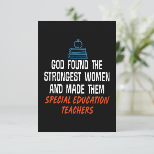 Carte Enseignants de l'éducation spéciale (Debout devant)