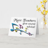Carte Enseignants en musique (Fleur jaune)