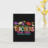 Carte Enseignants Graines Plantes qui augmentent pour to (Fleur jaune)