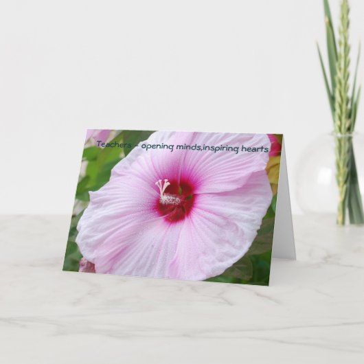 Carte Enseignants - ouvrir les esprits, inspirer... (Devant)