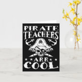 Carte Enseignants Pirates Arr Cool - Halloween Enseigner (Fleur jaune)