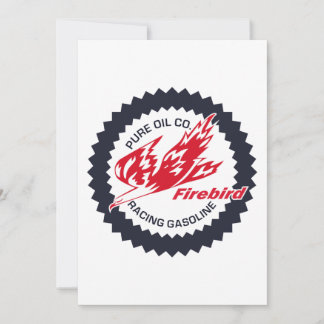 Carte Enseigne ancienne de Pure Firebird Racing Gasoline