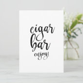 Carte Enseigne de mariage en calligraphie abordable Bar  (Debout devant)