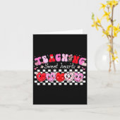 Carte Enseignement Cœurs Doux Fleuris Saint-Valentin Fil (Fleur jaune)