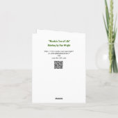 Carte Enseignement de l'arbre de vie (Dos)