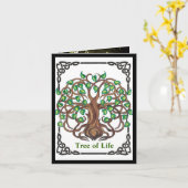 Carte Enseignement de l'arbre de vie (Fleur jaune)