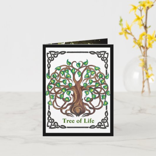 Carte Enseignement de l'arbre de vie (Fleur jaune)