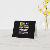 Carte Enseignement physique amusant PE Appréciation de l (Fleur jaune)