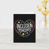 Carte Enseignement spécial Problèmes d'inclusion des ens (Fleur jaune)