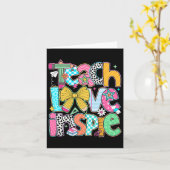 Carte Enseigner Amour Inspirer Retour À L'école Enseigna (Fleur jaune)