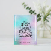 Carte ENSEIGNER DU COEUR Pas UN LIVRE ENSEIGNANTS Nommés (Debout devant)