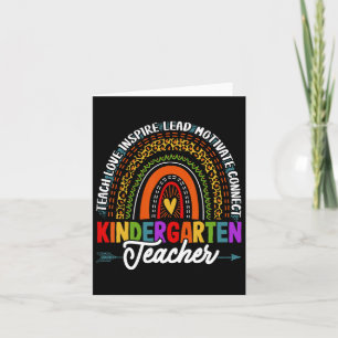 Carte Enseigner L'Amour Inspirer Kindergarten Enseignant
