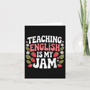 Carte Enseigner L'Anglais Est Mon Professeur De Jam De R