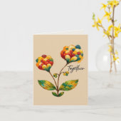 Carte Ensemble (Fleur jaune)