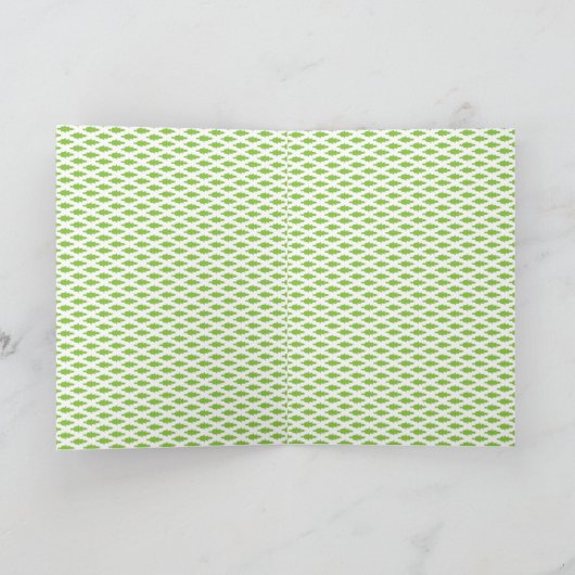 Carte Ensemble de dossiers verts botaniques (Intérieur)